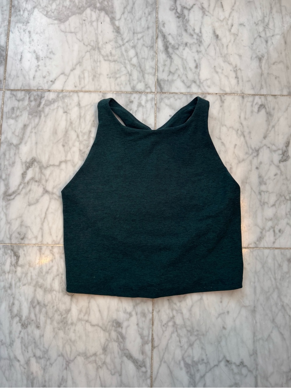 Beyond Yoga High Neck Emerald Green Tank